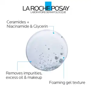 La Roche-Posay Toleriane Purifying Foaming Cleanser For Normal to Oily Skin 400 mL (13.52 oz) miniatura 2
